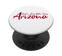 Cute, Just a Girl that Loves Arizona Women Teen Girls Tween PopSockets PopGrip Adesivo