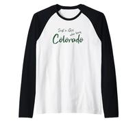 Cute Just a Girl Who Loves Colorado Maglia con Maniche Raglan