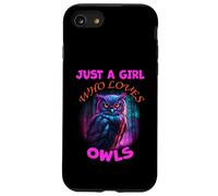 Cute Just A Girl Who Loves Owls animali Donne e ragazze Custodia per iPhone SE (2020) / 7/8
