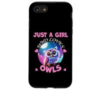 Cute Just A Girl Who Loves Owls animali Donne e ragazze Custodia per iPhone SE (2020) / 7 / 8