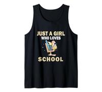 Cute Just A Girl Who Loves Scuola di Studio Donne e Ragazze Canotta