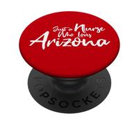 Cute, Just a Nurse that Loves Arizona PopSockets PopGrip Adesivo