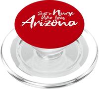 Cute, Just a Nurse that Loves Arizona PopSockets PopGrip per MagSafe