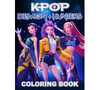 Cute K-pop Coloring Book: 50+ JUMBO Coloring Pages Of Magic Characters and KPops with Iconic Scenes for Kids Teens Adults