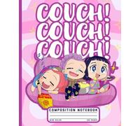 Cute K-Pop Fanart Notebook: Wide Ruled Composition Book Featuring Cozy Anime Girls on Couch | Great for School, Teens, and Music Lovers