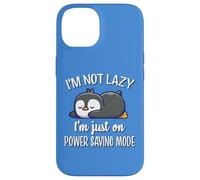Cute Kawai Kids Lazy Power Saving Penguin Lover Custodia per iPhone 14