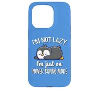 Cute Kawai Kids Lazy Power Saving Penguin Lover Custodia per iPhone 15 Pro