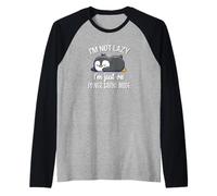 Cute Kawai Kids Lazy Power Saving Penguin Lover Maglia con Maniche Raglan