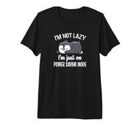 Cute Kawai Kids Lazy Power Saving Penguin Lover Maglietta Premium