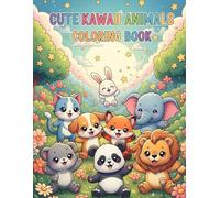 Cute Kawaii Animals Coloring Book for Kids & Adults: Adorable Animal Friends to Color and Relax