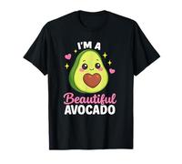 Cute Kawaii Avocado Fruit Lover Graphic Anime Food Cartoon Maglietta