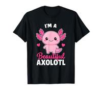 Cute Kawaii Axolotl Animal Lover Adorable Japanese Anime Art Maglietta