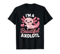 Cute Kawaii Axolotl Animal Lover Adorable Japanese Anime Art Maglietta