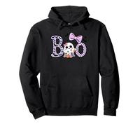 Cute Kawaii Boo Ghost Pumpkins Bats Halloween Felpa con Cappuccio