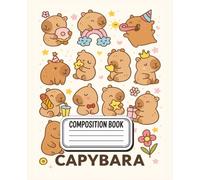 Cute Kawaii Capybara Composition Notebook | Wide Ruled | 7.5 x 9.25" | 110 Pages: Playful Capybara Notebook | Wide Ruled Journal for School, Writing, Doodles & Daily Notes