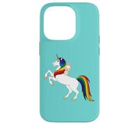 Cute Kawaii Cartoon Womens Girls Kids Unicorn Bunny Lover Custodia per iPhone 14 Pro