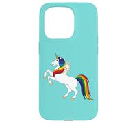Cute Kawaii Cartoon Womens Girls Kids Unicorn Bunny Lover Custodia per iPhone 15 Pro