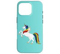 Cute Kawaii Cartoon Womens Girls Kids Unicorn Bunny Lover Custodia per iPhone 16 Pro