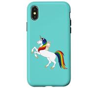 Cute Kawaii Cartoon Womens Girls Kids Unicorn Bunny Lover Custodia per iPhone X/XS