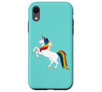 Cute Kawaii Cartoon Womens Girls Kids Unicorn Bunny Lover Custodia per iPhone XR