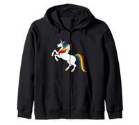 Cute Kawaii Cartoon Womens Girls Kids Unicorn Bunny Lover Felpa con Cappuccio