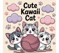 Cute Kawaii Cat Bold & Easy Color Book
