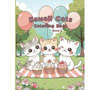 Cute Kawaii Cats Coloring Book - Book 1: Super Cute Cat Coloring Book for Kids, Teens & Cat Lovers