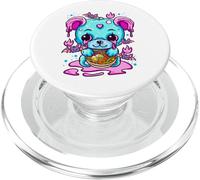 Cute Kawaii Creepy Pastel Goth Puppy Eating Ramen Noodles PopSockets PopGrip per MagSafe