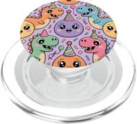 Cute Kawaii Dino T Rex Birthday Ballons Dinosaur for Kids PopSockets PopGrip per MagSafe
