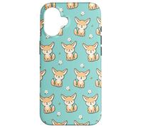 Cute Kawaii Girls Womens Kids Pattern Fennec Fox Lover Custodia per iPhone 16