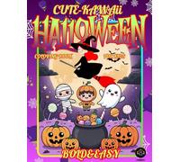 CUTE-KAWAii HALLOWeeN BOLD & EASY COLORING BOOK FOR KIDS.: This book features bold, sharp, cute, and colorful kawaii-style illustrations that are easy to color and fun, perfect for children of all ages to enjoy a fun Halloween atmosphere.