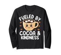 Cute Kawaii Hot Chocolate Kindness Cozy Cocoa Maglia a Manica
