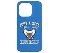 Cute Kawaii Just A Girl Who Loves Chinese Crested Dogs Lover Custodia per iPhone 15 Pro