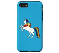 Cute Kawaii Kids Girls Womens Unicorn Hedgehog Lover Custodia per iPhone SE (2020) / 7/8