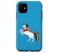 Cute Kawaii Kids Womens Girls Unicorn Red Panda Lover Custodia per iPhone 11