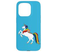 Cute Kawaii Kids Womens Girls Unicorn Red Panda Lover Custodia per iPhone 15 Pro