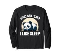 Cute Kawaii Panda, What Can I Say? I Like Sleep Maglia a Manica