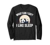 Cute Kawaii Panda, What Can I Say? I Like Sleep Maglia a Manica