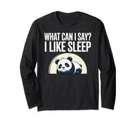 Cute Kawaii Panda, What Can I Say? I Like Sleep Maglia a Manica