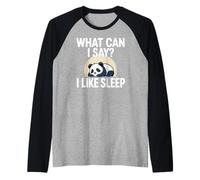 Cute Kawaii Panda, What Can I Say? I Like Sleep Maglia con Maniche Raglan