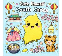 Cute Kawaii South Korea Coloring Book