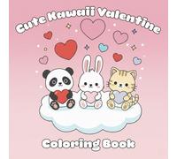 Cute Kawaii Valentine: Coloring Book