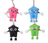 Cute Keychain - Cartoon Trash Can Bag Charm, Small Cute Key Chain Charm, PVC Bags Pendant | For Backpack Purse Wallet Luggage Rearview Mirror Car Truck Travel School Party Home Daily Birthday