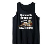 Cute Kids Read Books & Pet My Basset Hound Dog Lover Canotta