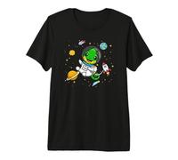 Cute Kids Space Reptile Chameleon Lover Maglietta Premium
