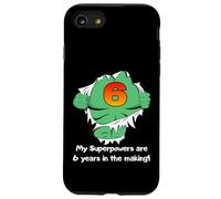 Cute Kids Superhero Birthday Gift For 6 Year Old Boys Outfit Custodia per iPhone SE (2020) / 7/8