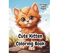 Cute Kitten Coloring Book