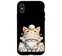 Cute Kitten Grandpa Gnome For Women And Girls Kawaii Cat Custodia per iPhone X/XS