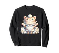 Cute Kitten Grandpa Gnome For Women And Girls Kawaii Cat Felpa