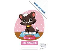 Cute Kitten Writing Notebook for Kids - Primary Handwriting Paper - 120 Pages: Cat Notebook for Girls and Boys - Primary Writing Paper for School and Handwriting Practice
